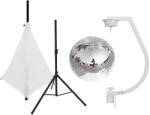 EUROLITE Set Mirror ball 30cm with stand and tripod cover white (20000711)