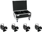 EUROLITE Set 4x LED THA-40PC bk + Case (20000165)