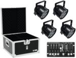 EUROLITE Set 4x LED PAR-56 QCL bk + Case + Controller (20000413) - mangosound