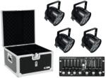 EUROLITE Set 4x LED PAR-56 HCL bk + Case + Controller (20000411)