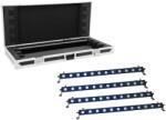 EUROLITE Set 4x LED BAR-12 QCL RGB+UV Bar + Case (20000664)