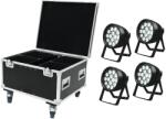 EUROLITE Set 4x LED IP PAR 14x8W QCL + Case (20000581)