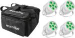 EUROLITE Set 4x LED Silent Par 6 QCL Floor wh + Soft Bag (20000958)