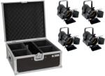 EUROLITE Set 4x LED THA-20PC TRC Theater-Spot bk + Case (20000871)