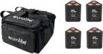 EUROLITE Set 4x AKKU TL-3 QCL RGB+UV Trusslight + SB-4 Soft Bag (20000852)