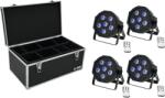 EUROLITE Set 4x LED SLS-603 TCL UV Floor + Case TDV-1 (20000633) - mangosound