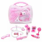 Pink orvosi készlet műanyag bőröndben - doktoros játék (BBJ) (pepita-4225237)