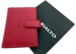 RIALTO bőr nyomatos válaszfalas piros álló kártyatartó RP7005Q-05 - taskaweb
