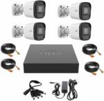 UNV Sistem de supraveghere Uniview 4 camere de 2 Megapixeli Infrarosu 20M DVR Hibrid cu 4 canale 2MP Accesorii (39723-)