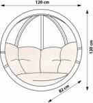 SwingPod Függőfotel - Fa - 120x120cm