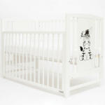New Baby Gyerek kiságy New Baby POLLY Zebra leengedhető oldalráccsal fehér (8596164134962)