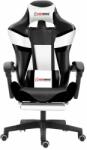 Herzberg HG-8082: Tri-Color Gaming és Irodai szék, T-alakú fekete (255240)
