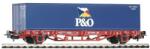 Piko 57706 Konténerszállító kocsi Lgs579, P&O, DB Cargo V (4015615577065)