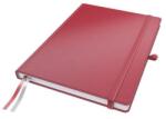 Leitz Caiet, exclusiv, A4, liniat, 80 de coli, copertă rigidă, LEITZ „Complete, roșu