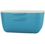 Leitz Cutie cu sertare, plastic, 2 sertare, LEITZ „Cosy, albastru calm Dulap arhivare