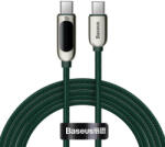 Baseus USB-C - USB-C Baseus kijelzőkábel, 100 W, 2 m (zöld)