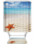 Kermix Textil Zuhanyfüggöny, Beach (180 x 200 cm) (ZF-100)