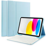 Tech-Protect Apple iPad 10.9 (2022) tablet tok (Smart Case) on/off funkcióval, Apple Pencil tartóval, billentyűzettel - Tech-Protect - blue (ECO csomagolás)