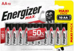 Energizer MAX LR6 AA elem alkáli 10 db (ár/bliszter) (EMAAB10)