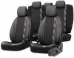  Citroen C3 OTOM univerzális üléshuzat szett HORIZON 1801 FEKETE PIROS 3-ZIP PRÉMIUM (1361963)