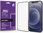 Apple iPhone 12 Pro Max, Kijelzővédő fólia, ütésálló fólia (az íves részre is! ), Tempered Glass (edzett üveg), Xprotector Nano Glass, fekete