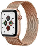 Apple Watch 1-6, SE, SE (2022) (42 / 44 mm), fém pótszíj, mágneses zár, milánói stílus, vörösarany - pixato