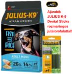 Julius-K9 JULIUS-K9 HYPOALLERGENIC 12kg ADULT FISH&RICE +Ajándék jutalomfalattal