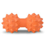  Dupla masszázs labda, tüskés, 14, 4x6 cm, TPE, Salta - Narancs