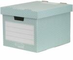 Fellowes Tároló doboz, karton, 33, 3x28, 5x39 cm FELLOWES, Style , zöld-fehér (4481301) - molnarpapir