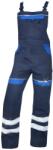 ARDON Fényvisszaverő kantáros munkanadrág COOL TREND - Sötétkék / világoskék | 58 (H8932/58)
