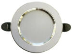 NEDES beépíthető mini led panel kerek 7, 5W természetes fehér ezüst szegéllyel - külső táppal (LDL321WS)