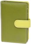 VISCONTI zöld női bőr pénztárca (RB-51 Lime Multi Rainbow)