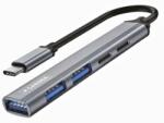 Caruba 5 az 1-ben portos USB-C hub asztroszürke - Space Grey (CUSB-6) - fotofelszereles