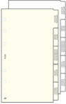 SATURNUS Gyűrűs kalendárium betét SATURNUS M330 elválasztólap fehér lapos (24SM330-FEH) - papir-bolt