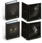 Pigna Gyűrűs könyv Pigna Monocromo Black A/4 4 gyűrűs 40 mm gerinccel (023085830) - papir-bolt