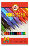 KOH-I-NOOR Színes ceruza készlet, henger alakú, famentes, KOH-I-NOOR "Progresso 8758/24", 24 különböző szín (COTKOH8758)