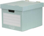 Fellowes Tároló doboz, karton, 33, 3x28, 5x39 cm FELLOWES, "Style", zöld-fehér (4481301) - iroszer24