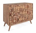 Bizzotto Comoda lemn maro 3 sertare Kant 87.5x40x77 cm (0746520) Comoda