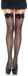 Leg Avenue Ciorapi Tip Plasa Cu Fundite, Negru, Marime Universala