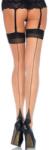 Leg Avenue Thigh Highs w Cuban Heel & Contrast Top