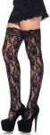 Leg Avenue 729762 Lace Thi Hi W/lace Top O/s Blk