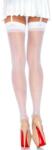 Leg Avenue Sheer Stockings - White - O/s - Hosiery Marime Universala