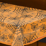 Amscan Față de masă transparentă - Halloween pânză de păianjen 274 x 139 cm Fata de masa