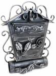 Damech Cutie postala, cu loc pentru ziar oblic, elemente forjate, argintiu, format B5, 38x12.5x51.5 cm, Damech (SD2TOAR) - mercaton