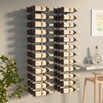 vidaXL Suport sticle de vin, de perete, 36 sticle, 2 buc. , alb, fier (340889) - comfy Suport sticla vin