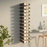 vidaXL Suport sticle de vin montat pe perete, 36 sticle, alb, fier (340887) Suport sticla vin