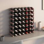 vidaXL Suport sticle de vin, 42 sticle, maro, lemn masiv de pin (340893) Suport sticla vin