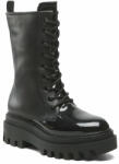 Calvin Klein Jeans Bakancs Flatform Laceup Boot Patent YW0YW00852 Fekete (Flatform Laceup Boot Patent YW0YW00852)