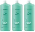 Wella Pachet 3 x Sampon pentru Volum - Wella Professionals Invigo Volume Boost Bodifying Shampoo, 1000ml