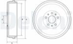 DELPHI Tambur frana DELPHI BF629 (BF629)